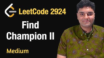 Find Champion II - Leetcode 2924 - Python