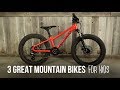 3 Great Mountain Bikes for Kids!