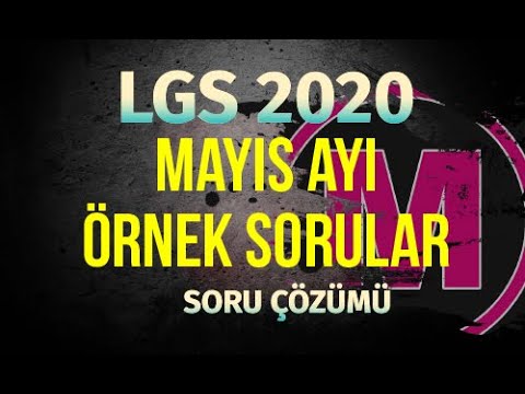 LGS Mayıs Ayı Örnek Sorular Matematik 2020
