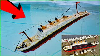 HOW TO MAKE A LEGO TITANIC SINK!!