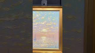 Marine oilpainting Dmitry Oleyn 2026 Sun's Embrace 50x40cm. #impressionism #art #painting #seaart