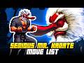 SERIOUS MR. KARATE MOVE LIST - SVC Chaos: SNK vs. Capcom