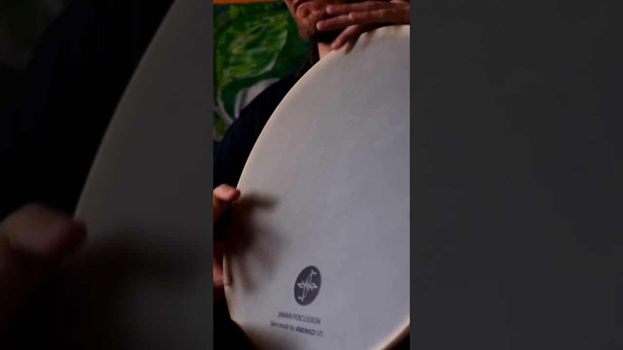 Amazing sound synthetic vegan frame drum from Janan Percussion with Remo plastic. #framedrum