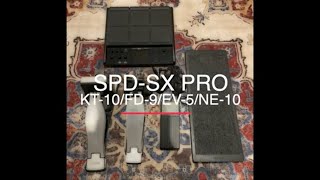 SPD-SX PROに拡張ペダルとエクスプレッションペダルを繋いでみました！