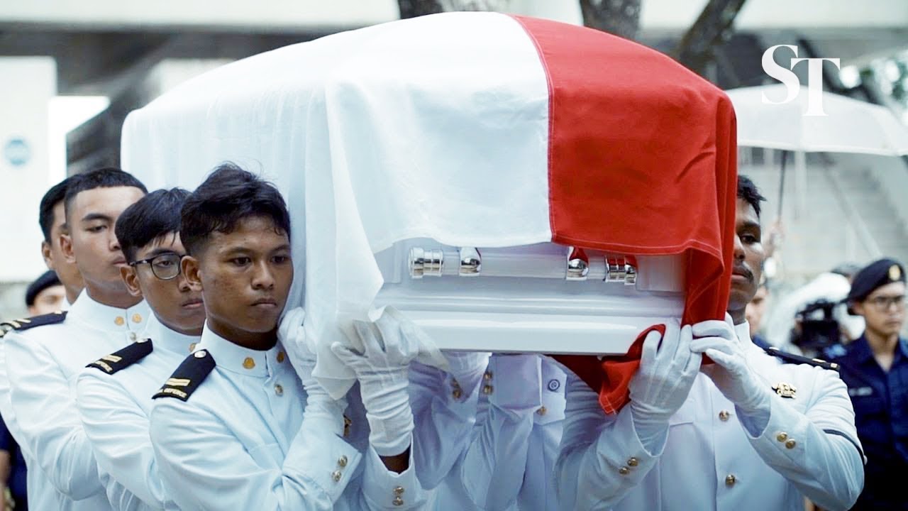 Family and friends bid farewell to NSF firefighter Edward Go - YouTube