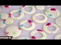 Learn how to colour white chocolate and make decorations multicolor dotted circles and rings