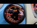 フィアット500へ装着したAUTOGAUGEブースト計スタートアップ