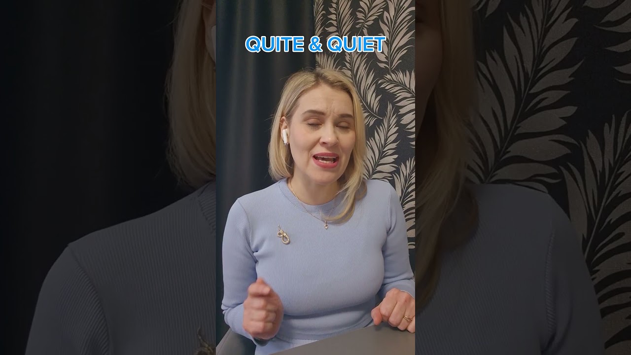 Чем отличаются quite и quiet? #englishgrammar #englishonline