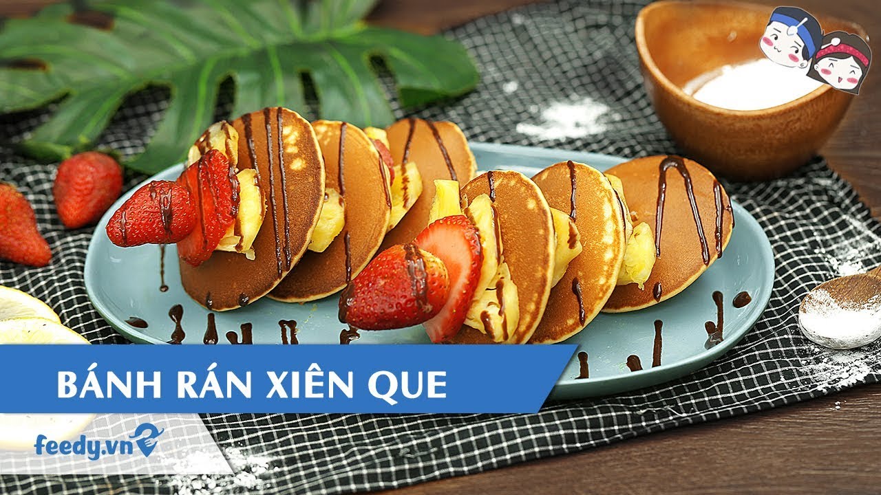 Hướng dẫn cách làm món BÁNH RÁN XIÊN QUE | Feedy TV - YouTube