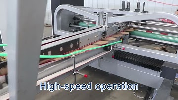 Corrugated Paperboard Carton Box Folder Gluer Machine PLC Control