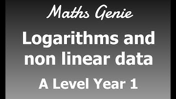 Logarithms and non linear data