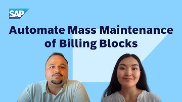 Automate Mass Maintenance of Billing Blocks