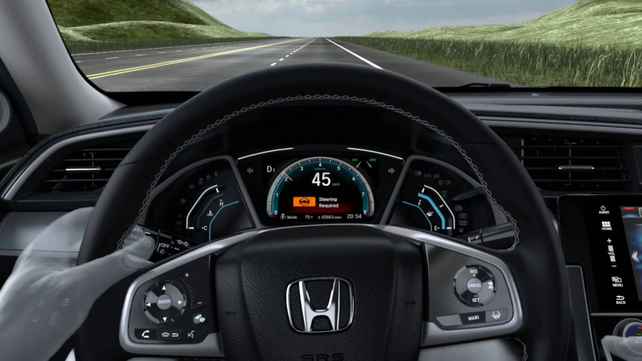 New Honda Civic Road Departure Mitigation (RDM) YouTube