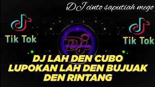 DJ MINANG TERBARU 2023 - LAH DEN CUBO LUPOKAN ll CINTO SAPUTIAH MEGO ll DJ TIKTOK VIRAL TERBARU