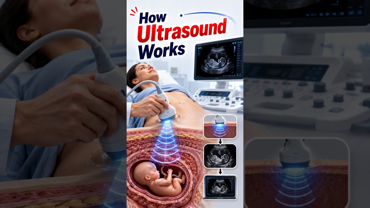 How Ultrasound Works : Bina Camera Ke Doctors Andar Kaise Dekhte Hain? 🤯 #shorts #Ultrasound