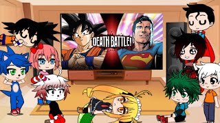 Fandoms React To Goku Vs Superman!