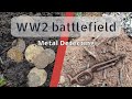 AMAZING finds on a WW2 battlefield. Metal detecting in the forest