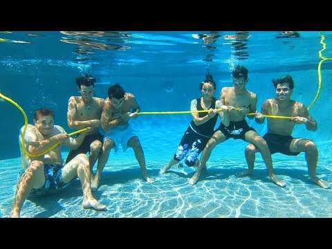 UNDERWATER TUG OF WAR CHALLENGE!