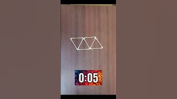 Make 3 Triangles by moving 2 sticks 😎 solved ✔️ #challenge #puzzle