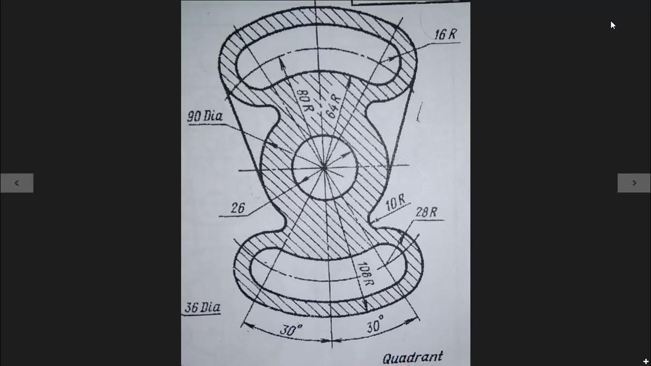 QUADRANT Designed in Autocad YouTube