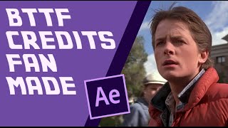 Back to the Future Credits Fanmade | Postproduction & VFX Exam