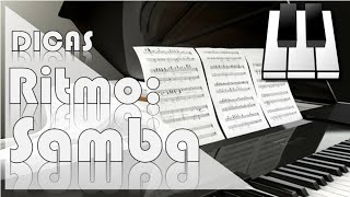 Video thumbnail of "Ritmos para Aprender no Piano/Teclado #2: Samba"