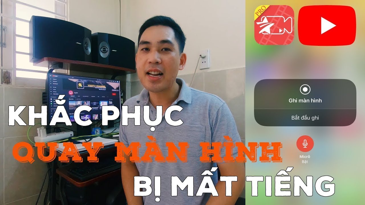 Khắc phục quay video màn hình trên iphone bị mất tiếng - youtube