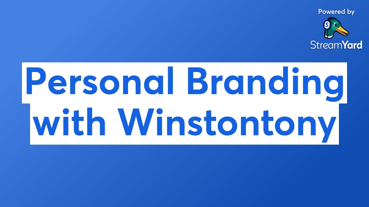 Storytelling as a Personal Branding Tool with Winston