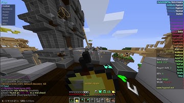 Hacking on hypixel with Flux b23 Client | Insane Hypixel FastEat