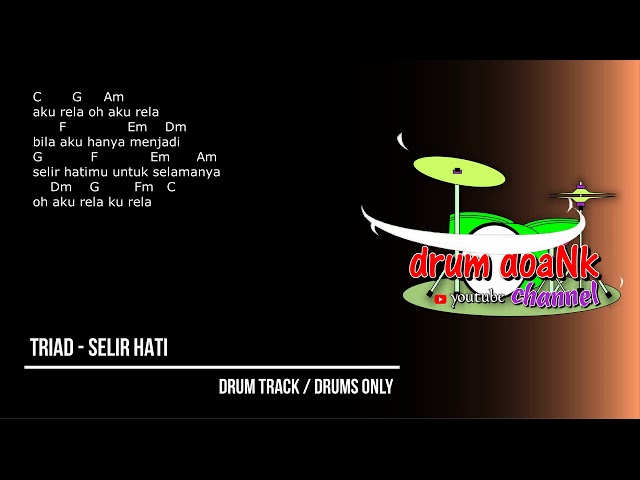 TRIAD - Selir Hati (drums only) [chord gitar & lirik] class=