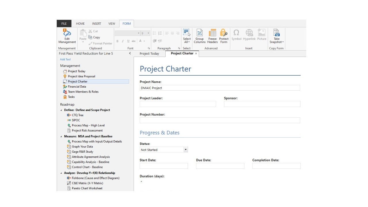 Working with Projects in Minitab Engage