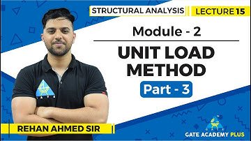 Lecture 15 | Module 2 | Unit Load Method (Part - 3) | Structural Analysis