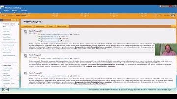 ATC 110: Weekly Analysis Instructions