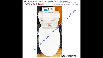 Nắp cơ,nắp  rửa thông minh INAX chính hãng KAG-CW-S32VN