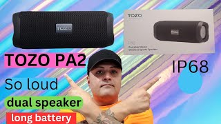 TOZO PA2 BLUETOOTH SPEAKERS SO LOUD FULL REVIEW