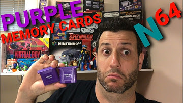 N64 Random Purple Memory Cards