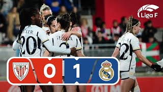 Resumen Athletic Club vs Real Madrid CF | Jornada 15 | Liga F