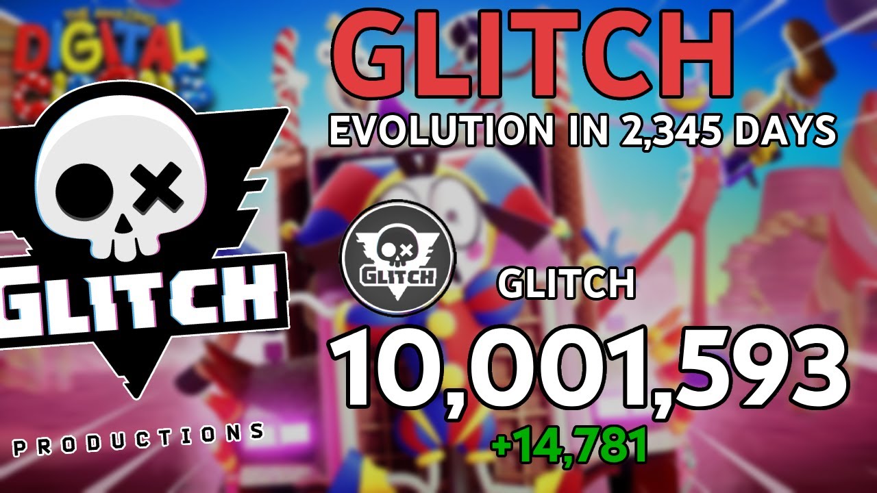 GLITCH - YouTube Subscriber History: Every Day