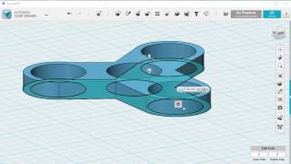 Make a 3 Arm Fidget Spinner using 123D Design Wealth