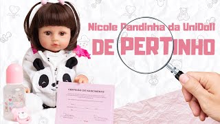 Conheça a Bebê Reborn Nicole Pandinha UniDoll BEM DE PERTINHO🔍