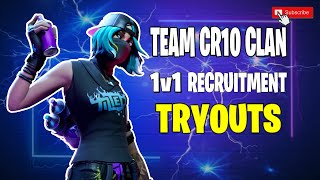 FORTNITE LIVE STREAM EU CUSTOMS 32 PLAYER ZONE WARS & CLAN TRYOUTS !!