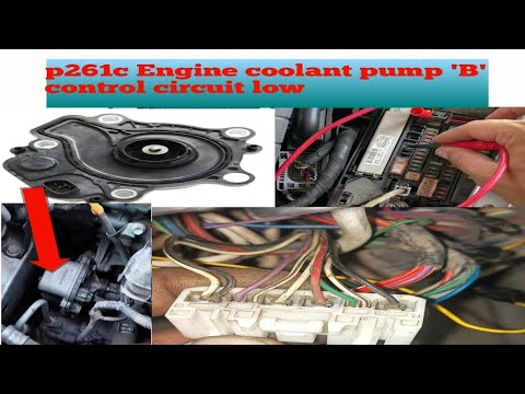 how to toyota  prius P261c engine coolant pump 'B' control circuit low fix&Urdu/Hindi