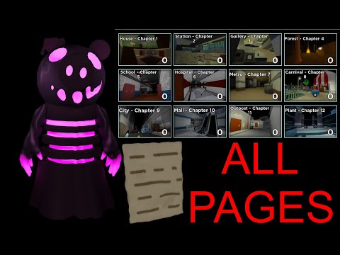 Roblox Piggy: All Page Locations (Sentinel Skin)