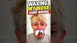 WAXING MY NOSE GONE WRONG #shorts