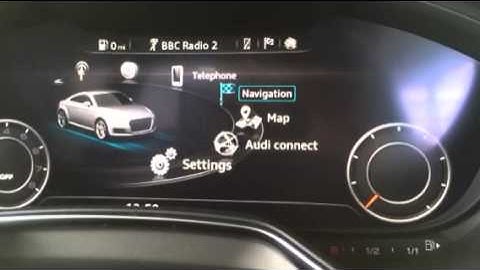 New Audi TT digital dash