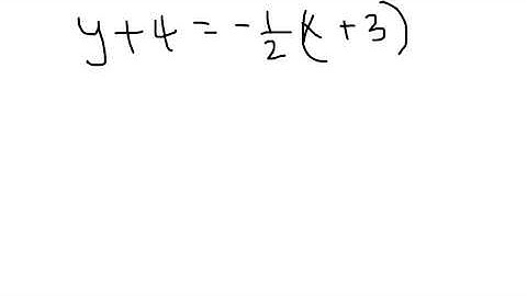 Given point and Slope, write in Standard form