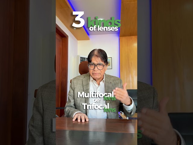 What lens is used in cataract surgery?