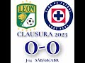Cruz Azul vs. León JD-16 CLAUSURA 2025 Liga MX.
