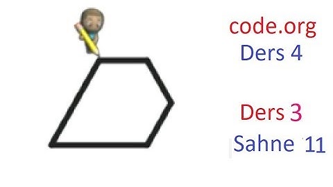 #20 Code.org Ders 4 (Level 4) . Ders 3 (Aktör) Sahne 11- -Code.org Çözümler- for döngüsü