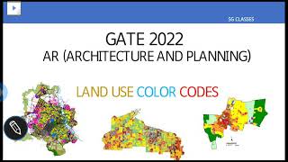 GATE 2022:Landuse zoning colourcode #GATE #Architecture #Planning #landuse #architecture #colourcode